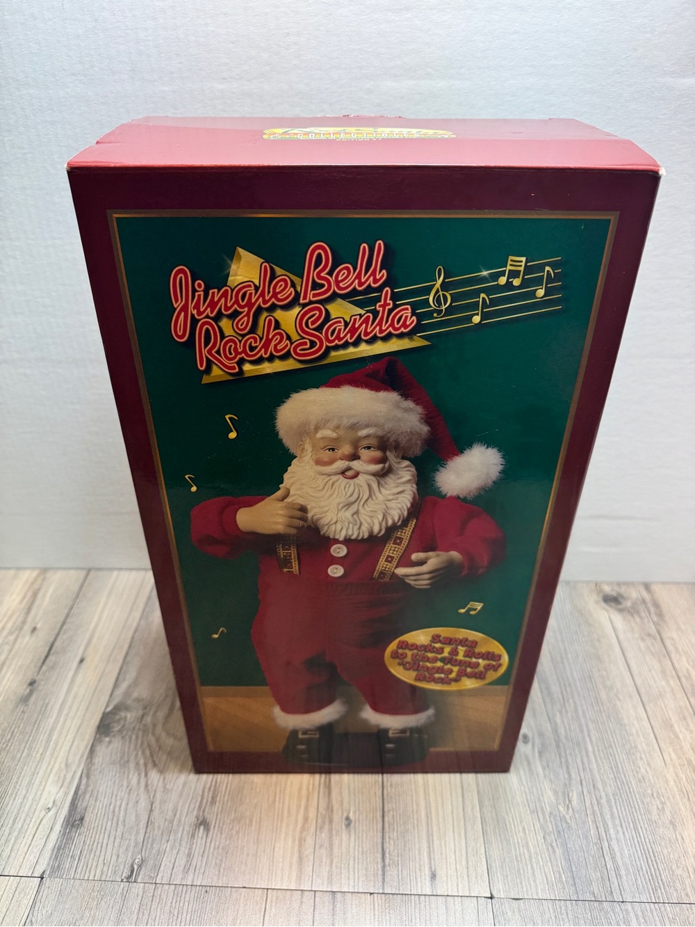 1998 1st Edition Jingle Bell Rock Santa Animated Dancing Musical Santa NOB